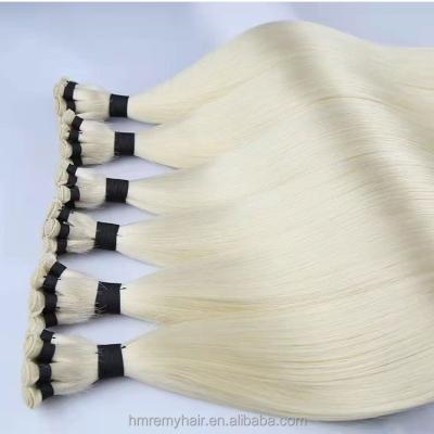 China Cuticle Aligned.No Gray Piano Color Ombre Highlight Handtied Wefts Beaded Rows Human Remy Hair Extensions for sale