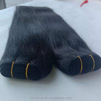 China Cuticle Aligned.No Gray Wholesale 100 gram single 24 22 26 32 double machine hair good quality raw brazilian weft bundles extension for sale