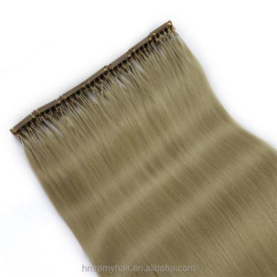 China Cuticle Aligned.No Gray Factory New Fast Shipping Best Quality Pre Bonded Invisible Brazilian 6d Virgin Hair Machine Made Hair Extension for sale