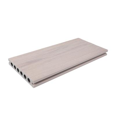 China Reuse Low Even Fading Wpc Decking Coextrusion Wpc Decking Plastic Wpc Decking Tile for sale