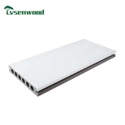 China Easy Reuse To Install Coextrusion Composite Decking Wpc Hollow Composite Decking Board for sale