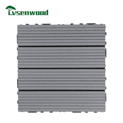 China DIY floor tiles wpc decking garden product reuse for outdoor garden decoration for sale