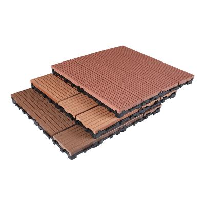 China Reusing High Quality Crack-Resistant Wpc Tile Wood Plastic Composite Decking For Balcony And Terrace for sale