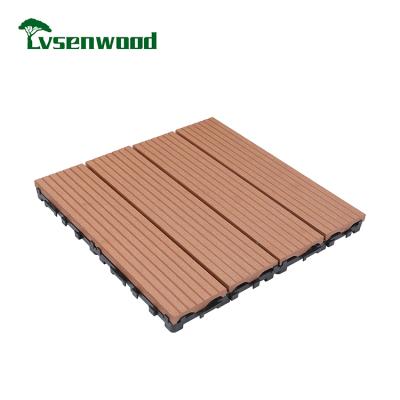 China Even Modern Easy Installation Wpc Decking Cuts Black Decking Wpc Flooring for sale