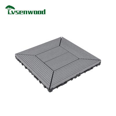 China Large Performance Diy Modern Anti-UV Plain Flooring Outdoor Wpc Decking Wpc Decking Fastening for sale