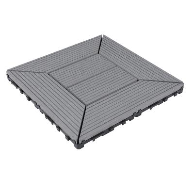 China Outdoor Interlocking Europe Decking WPC Garden Tiles Natural Grass Lawn Tiles for sale