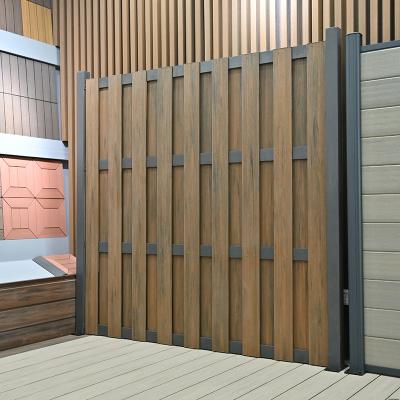 China Easily Assembled In Sell Wpc Wood Plastic Composite Fence Plastic Wood Plastic Composite Fence for sale