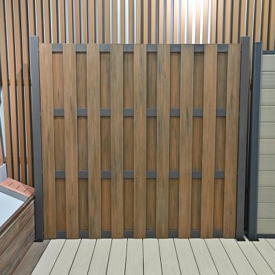 China Wholesale Cheap Easily Assembled Vinyl Wpc Fire-Resistant Wood Fence for sale