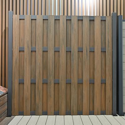 China Easily Assembled Decorative Wpc Fencing Trellis Garden Wpc Privacy Fences Plastic Wood Composite Panel for sale