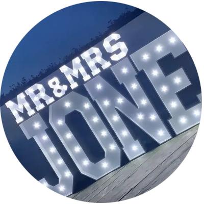 China Other waterproof Illuminated Sign MR&Mrs 4ft giant love letters marquee Led light up letters for sale