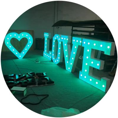 China Other Factory straight hair Led wedding decorative 4ft Mr & Mrs italy Marquee Letters Backdrop Light for sale