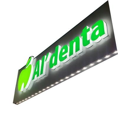 China Other Custom Outdoor 3D Business Sign ABCD Acrylic Sign 3D A to Z Business Sign for sale