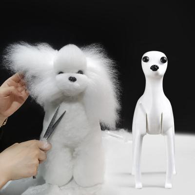 China Viable Dog Model Dog With Prosthetic Fur For Dog Teddy Pet Beauty School Practice Model Skeleton Must Be Used With Fake Hair for sale