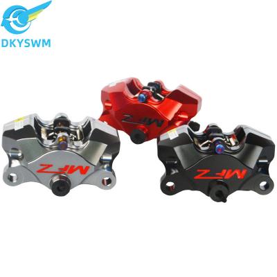 China MFZ mofas sport disc brake crab on two calibers and CNC forged electric pump friction MC01S competitive brake 6548 for sale