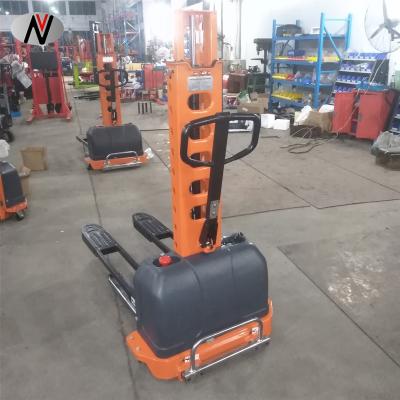 China Building Material Stores VISION Wholesale Semi Electric 500kg Automatic Stacker For Lifting Up 1100mm 1300mm for sale