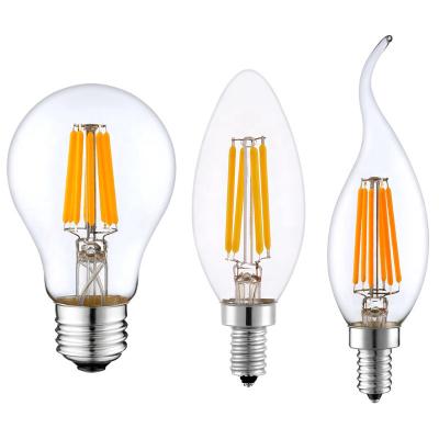 China 2W 4W 6W 8W 10W E27 Filament Candle Residential 12W Led Bulb Light Led Candle Lamp for sale