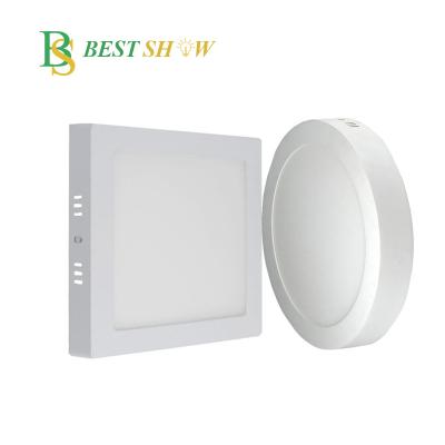 China Modern Outdoor Mounted Round Square 6 12 18 24 Watt LED Panel Lights for sale