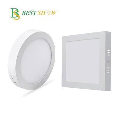 China Modern Sound Led Light 6W 7W 9W 12W 15W 18W 20W 24W Square Round LED IP44 Outdoor Mounted Panel Light For Balcony Downlight for sale