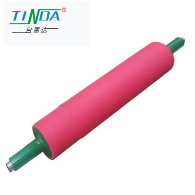 China Gepersonaliseerde cilindrische harde PU siliconen rubberrollers voor laminatie Te koop