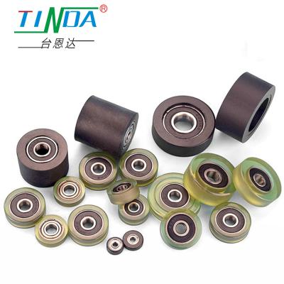 China Aanpassing Rubber Roller Bearing Polyurethaan bedekte Lagers Roestvrij Te koop