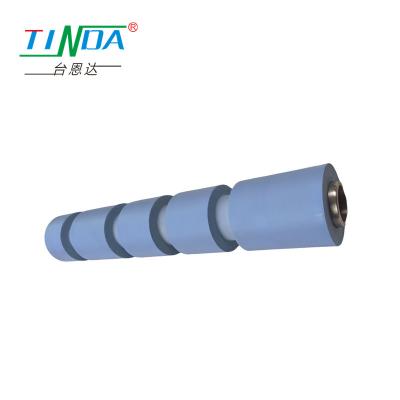 China High Flexibility Blue Conductive Rubber Roller with Precise Tolerance and Low Noise for sale