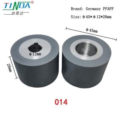 China Customized High Heat-Resistant 350 Grey Silicone Wheels for Germany PFAFF Hot Air Seam Sealing Machine Wear Resistance for sale