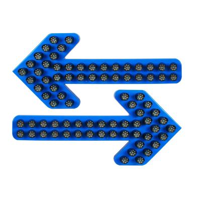 China PC Blue PC Arrow Sign Portable Direction Sign for sale