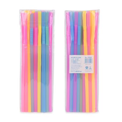 China Minimalist Wholesale Biodegradable Neon Flexible Disposable Drinking Plastic Straws for sale