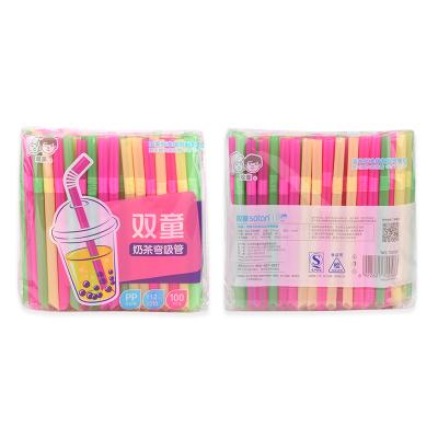 China Minimalist Promotion Drinking PP Drink Collapsible Disposable Plastic Cocktail Straw for sale