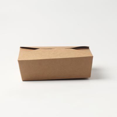 China Hot Selling Recyclable Brown Disposable Food Takeaway Premium Kraft Paper Pink Paper Lunch Box for sale