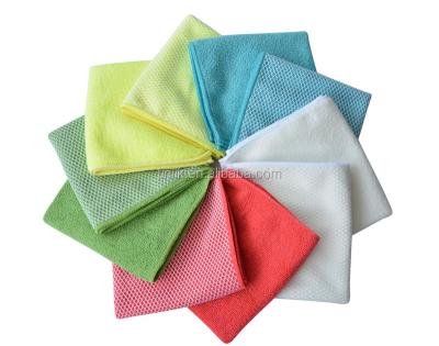 China Wholesale Viable 10 Pack Microfiber Dish Cloth Kitchen Cleaning Cloths Best Assorted Color 12Inchx12Inch for sale
