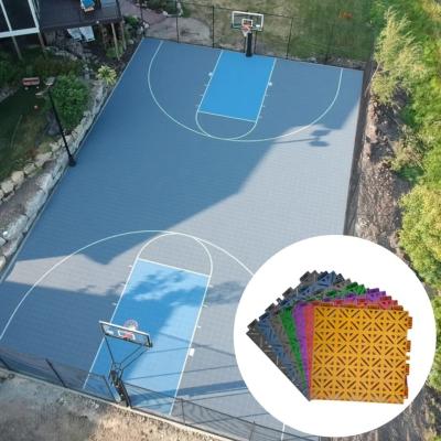 Cina Cortile da basket 3x3 Cortile da tennis Piastrelle interconnesse Cortile esterno cortile da giardino in vendita