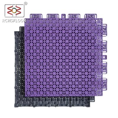 China PP Polypropylene Interlocking Basketball Court Outdoor Sports Tiles for sale