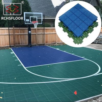 China PP Badminton Pickleball Courts Flooring Interlocking Plastic Floor Tiles for sale