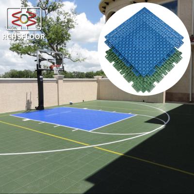 China Weerbestendige vloertegels voor basketbalbanen Multi Sport Interlocking Tiles CE RoSH Te koop