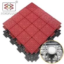 Cina Shock Absorbing PP Interlocking Sport Tiles Multi Color Smooth Surface for Gym and Playground in vendita