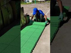 Weather Resistant Basketball Court Flooring Tiles Multi Sport Interlocking Tiles CE RoSH