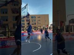Weather Resistant Basketball Court Flooring Tiles Multi Sport Interlocking Tiles CE RoSH