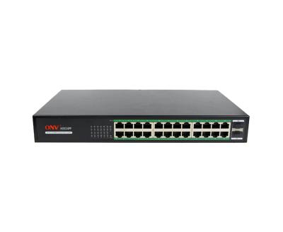 China LACP OEM ODM PoE Switch Manufacturer 101001000mbps 26-Port Full Gigabit PoE Switch for CCTV Cameras for sale