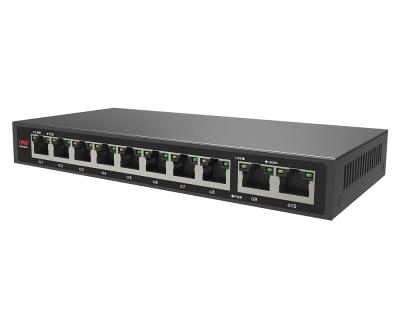 China cctv monitoring gigabit poe switch unmanaged price 8 poe port and 2 rj45 port for sale