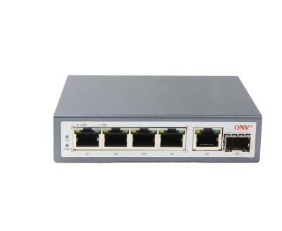 China POE ethernet switch 4 port rack mount gigabit poe switch 4 ports poe 4 ports poe for sale