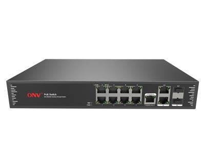 China POE port 8 poe with 2 Gigabit SFP controlled poe switch for CCTV IP camera ODM OEM for sale