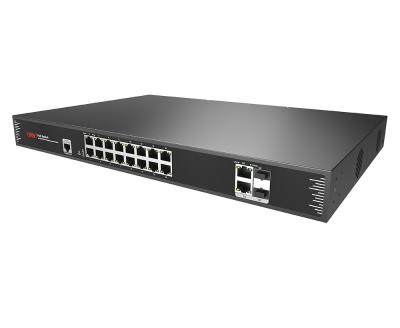 China CCTV Surveillance ONV 16 port 10100mbps with 2 gigabit SFP Ethernet managed poe fiber smart switch for IP camera for sale