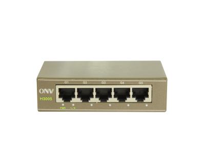 China Auto-sensing IP CCTV Camera Mini 5* 10/100/1000Mbps RJ45 Ports Fast Ethernet Switch for sale