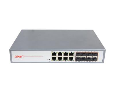 China IP cctv camera network switch IEEE802.3af/at gigabit ethernet switch SFP with l2 managed 8 rj45 and 8 port sfp for sale