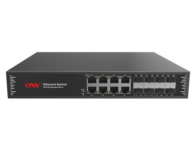 China QoS Fast Full Gigabit Managed Ethernet Switch Network 16-Port Full Gigabit Managed Ethernet Fiber Switch for sale