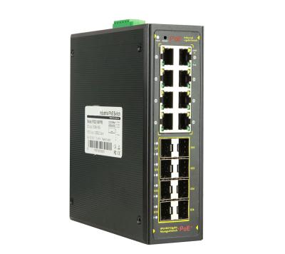 China LACP gold supplier industrial poe switch OEM 8port SFP 8 poe managed switch for sale