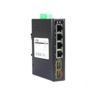 China Full Gigabit LACP 4+2 PoE Industrial Ethernet Switch Outdoor Industrial PoE Switch For CCTV Camera for sale