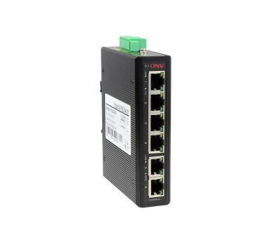 China LACP ONV 10/100Mbps 6-Port PoE Unmanaged Industrial Ethernet Switches With DIN Rail for sale