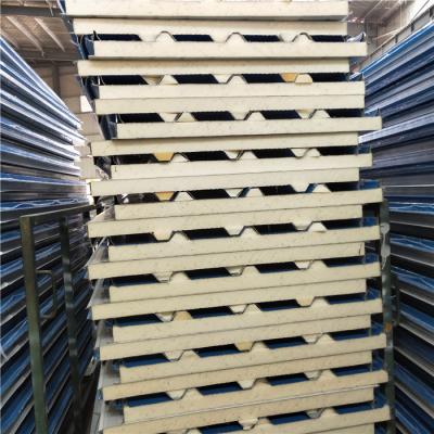 China prepainted and galvanized 50mm corrugated sandwich roof panel for sale